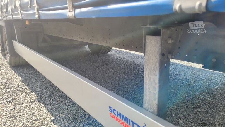 åpen semitrailer med presenning Schmitz Cargobull SCS 24L Mega Edscha Code XL Hubdach