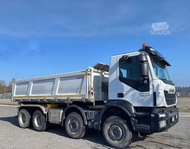 Camion basculant cu trei căi Iveco AD340T450 Trakker 8x4 Dautel 3-S-Kipper