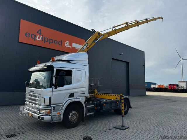 Ciężarówka z dźwigiem Scania P114-340 + HIAB 19-5 crane + remote / Euro-3 / ...