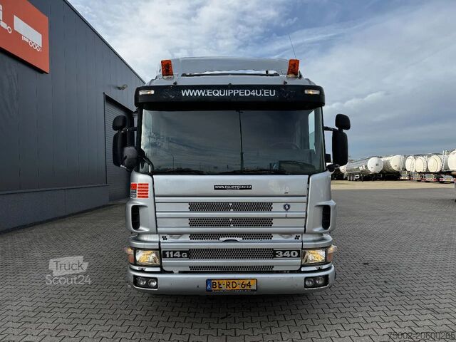 Ciężarówka z dźwigiem Scania P114-340 + HIAB 19-5 crane + remote / Euro-3 / ...