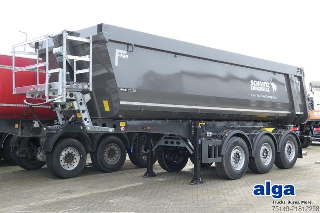 Damperli yarı römork SCHMITZ CARGOBULL SKI 24 SL 7.2, Stahl, 28m³, Luft-Lift, Rollplane