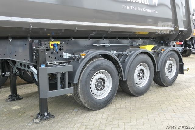 Damperli yarı römork SCHMITZ CARGOBULL SKI 24 SL 7.2, Stahl, 28m³, Luft-Lift, Rollplane