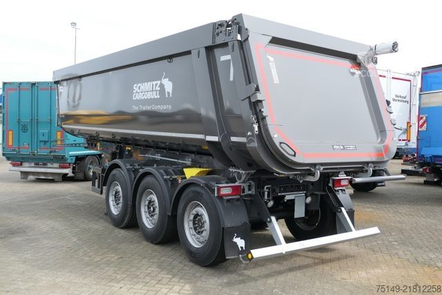 Damperli yarı römork SCHMITZ CARGOBULL SKI 24 SL 7.2, Stahl, 28m³, Luft-Lift, Rollplane