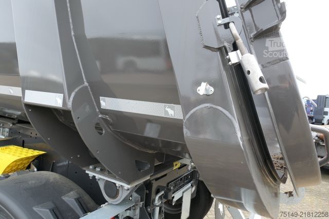 Damperli yarı römork SCHMITZ CARGOBULL SKI 24 SL 7.2, Stahl, 28m³, Luft-Lift, Rollplane