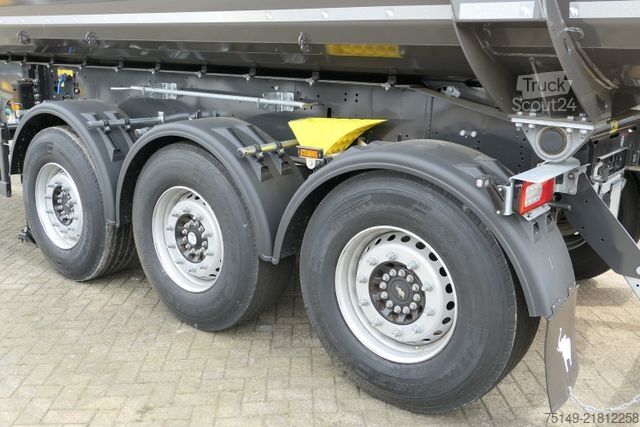 Damperli yarı römork SCHMITZ CARGOBULL SKI 24 SL 7.2, Stahl, 28m³, Luft-Lift, Rollplane
