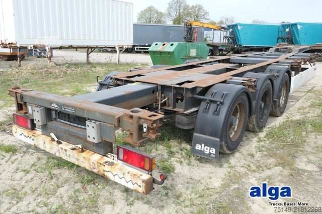 شبه مقطورة بهيكل قابل للتبديل KRONE SD, 2x20/1x20/1x30/1x40 Fuß Container, Luft-Lift