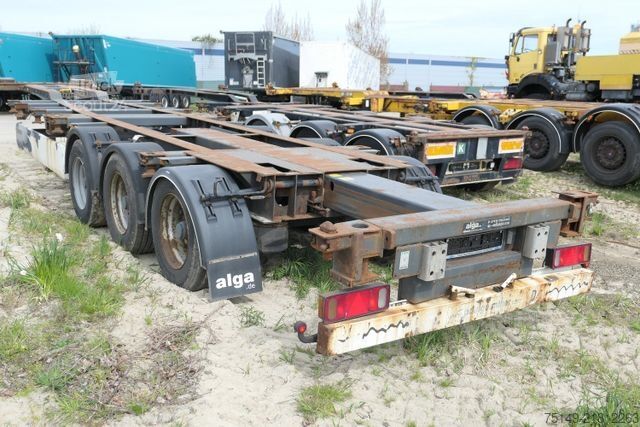 شبه مقطورة بهيكل قابل للتبديل KRONE SD, 2x20/1x20/1x30/1x40 Fuß Container, Luft-Lift