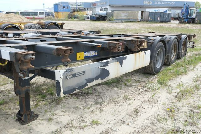 شبه مقطورة بهيكل قابل للتبديل KRONE SD, 2x20/1x20/1x30/1x40 Fuß Container, Luft-Lift