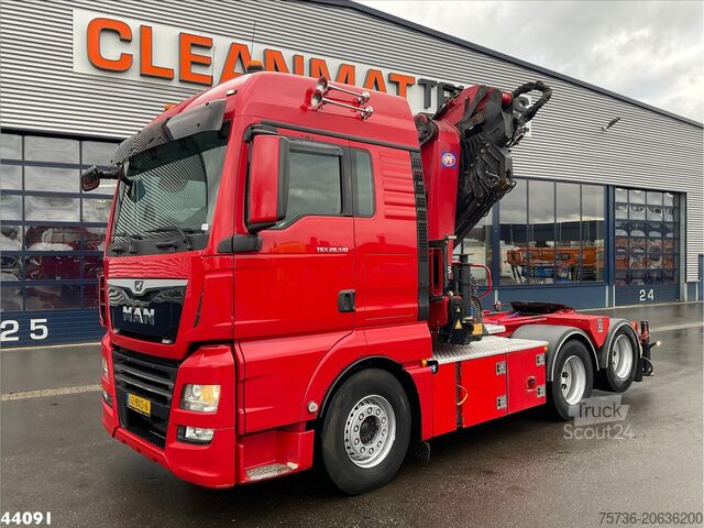 Standard-SZM Man TGX 28.510 HMF 50 Tonmeter laadkraan + Fly-Jib