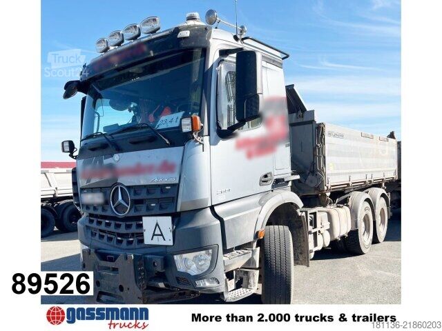 Kipper LKW Mercedes-Benz Arocs 2651 K 6x4, Retarder, Widi, Alu-Bordwände,