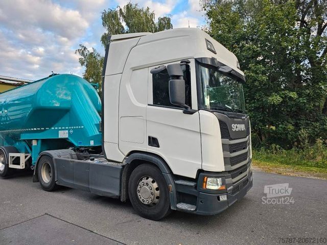 Standard dragbil SCANIA R450 Retarder,Kipphydraulik, 19.000 Kg, ALCOA LM