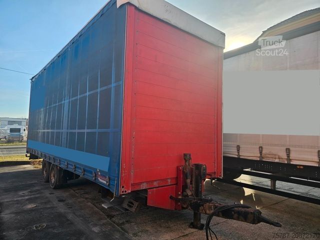 Öppen släpvagn med presenning ACKERMANN-FRUEHAUF Tandem Gardine, Edscha,Hubdach