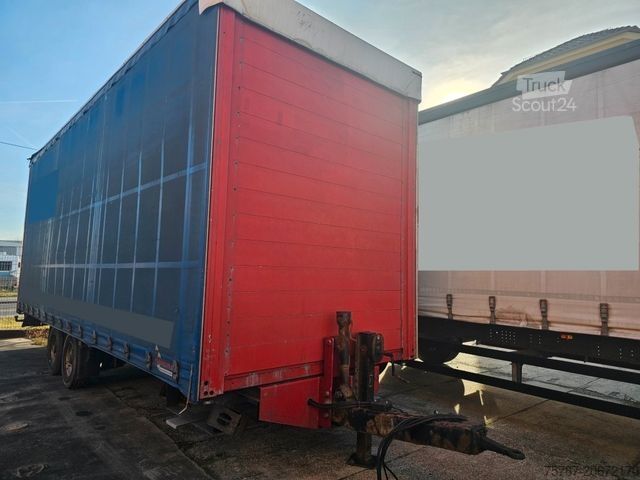 Öppen släpvagn med presenning ACKERMANN-FRUEHAUF Tandem Gardine, Edscha,Hubdach