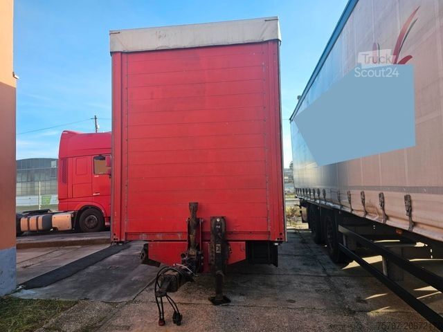 Öppen släpvagn med presenning ACKERMANN-FRUEHAUF Tandem Gardine, Edscha,Hubdach