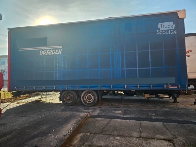 Öppen släpvagn med presenning ACKERMANN-FRUEHAUF Tandem Gardine, Edscha,Hubdach