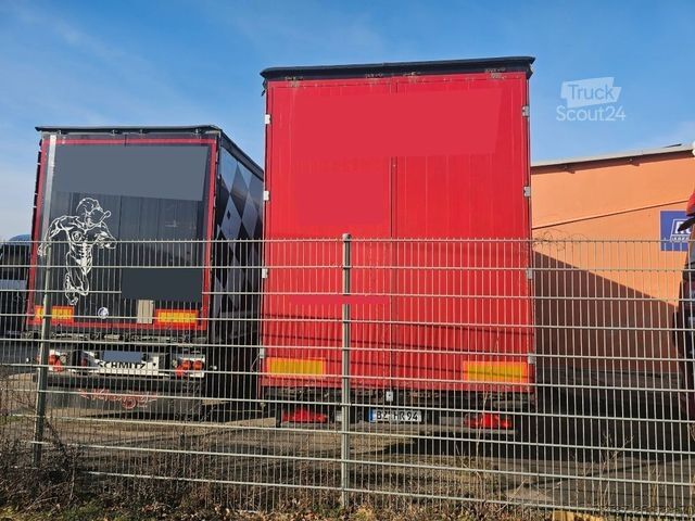 Öppen släpvagn med presenning ACKERMANN-FRUEHAUF Tandem Gardine, Edscha,Hubdach