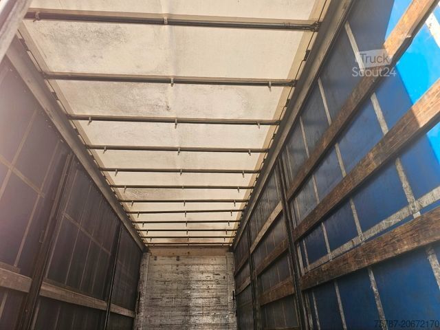 Öppen släpvagn med presenning ACKERMANN-FRUEHAUF Tandem Gardine, Edscha,Hubdach