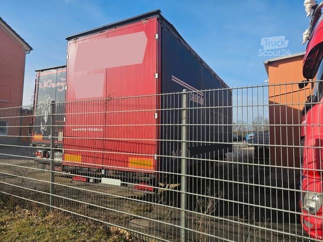 Öppen släpvagn med presenning ACKERMANN-FRUEHAUF Tandem Gardine, Edscha,Hubdach