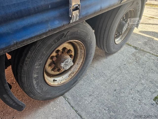 Öppen släpvagn med presenning ACKERMANN-FRUEHAUF Tandem Gardine, Edscha,Hubdach