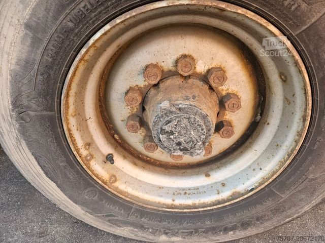 Öppen släpvagn med presenning ACKERMANN-FRUEHAUF Tandem Gardine, Edscha,Hubdach