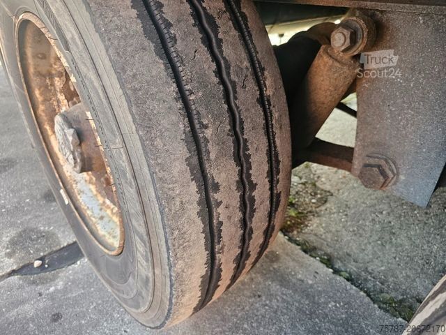 Öppen släpvagn med presenning ACKERMANN-FRUEHAUF Tandem Gardine, Edscha,Hubdach