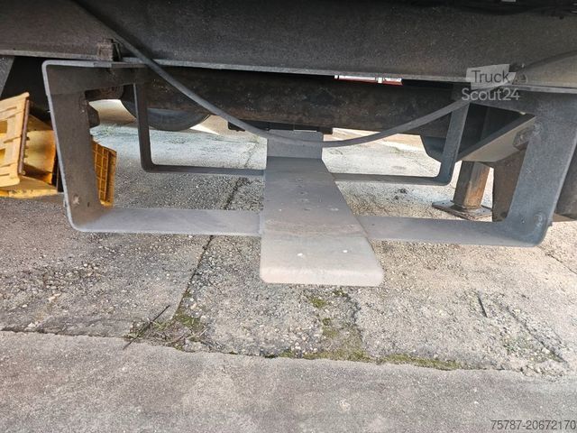 Öppen släpvagn med presenning ACKERMANN-FRUEHAUF Tandem Gardine, Edscha,Hubdach