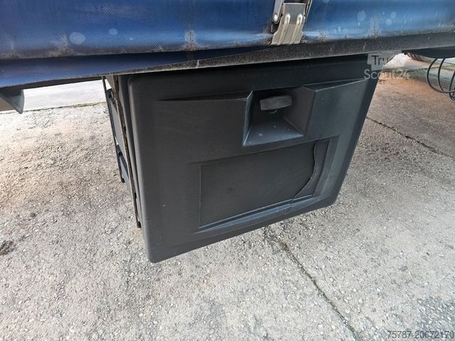 Öppen släpvagn med presenning ACKERMANN-FRUEHAUF Tandem Gardine, Edscha,Hubdach