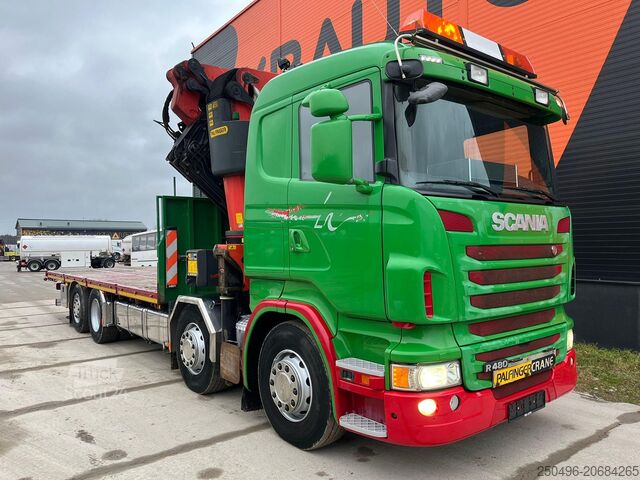 Atvērtā virsbūve Scania R 480 8x2*6 PK 65002 + JIB / PLATFORM L=7518 mm
