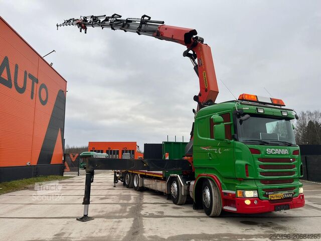 Atvērtā virsbūve Scania R 480 8x2*6 PK 65002 + JIB / PLATFORM L=7518 mm