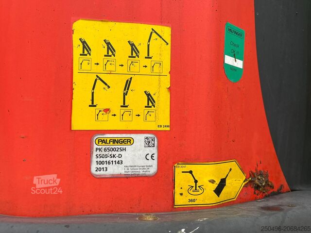 Atvērtā virsbūve Scania R 480 8x2*6 PK 65002 + JIB / PLATFORM L=7518 mm