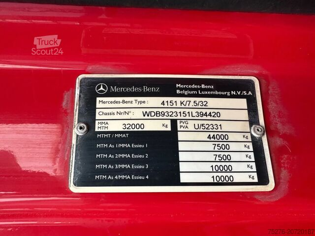 Camión grúa Mercedes-Benz Actros 4151 V8 8x4 Euro 5