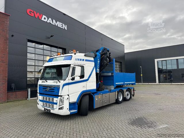 Vrachtwagen met kraan Volvo FM 420 6x2 Trekker/Bakwagen HMF 4720 + Flyjib ,...