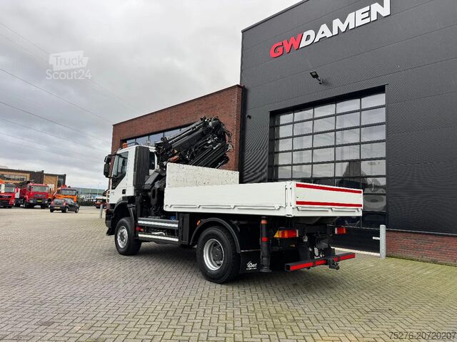 Crane truck Iveco Trakker 410 4x4 Hiab 244-5 + Fly jib , winch 12...