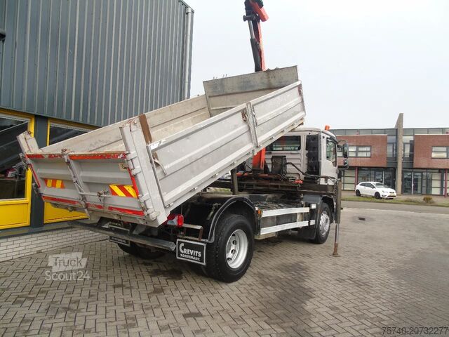 Camión grúa MAN TGM 18.250 + PALFINGER 11.001K + TIPPER + EURO 5