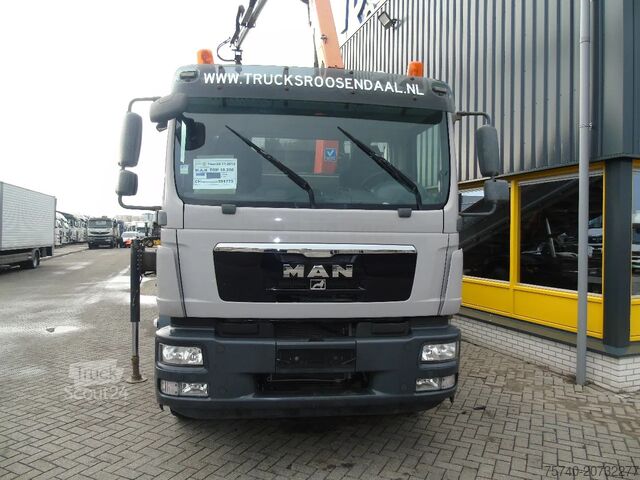 Camión grúa MAN TGM 18.250 + PALFINGER 11.001K + TIPPER + EURO 5