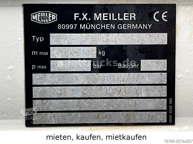 Саміоскид MAN 33.470 6x4 Meiller Bordmatik/mieten,mietkaufen