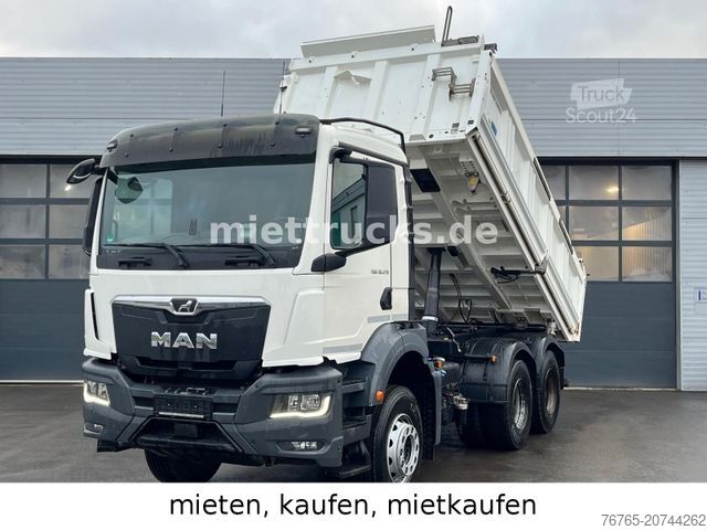 Трьохсторонній самоскид MAN 33.470 6x4  Meiller Bordmatik/mieten,mietkaufen