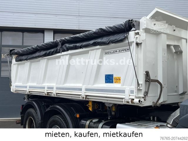 Driezijdige kipper MAN 33.470 6x4 Meiller Bordmatik/mieten,mietkaufen