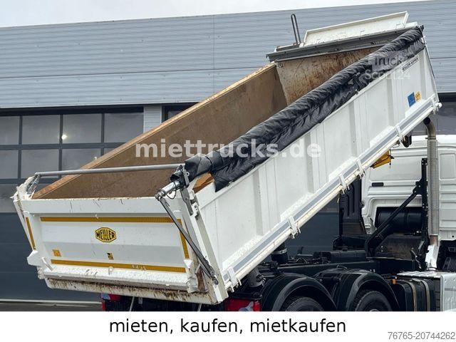 Трьохсторонній самоскид MAN 33.470 6x4  Meiller Bordmatik/mieten,mietkaufen