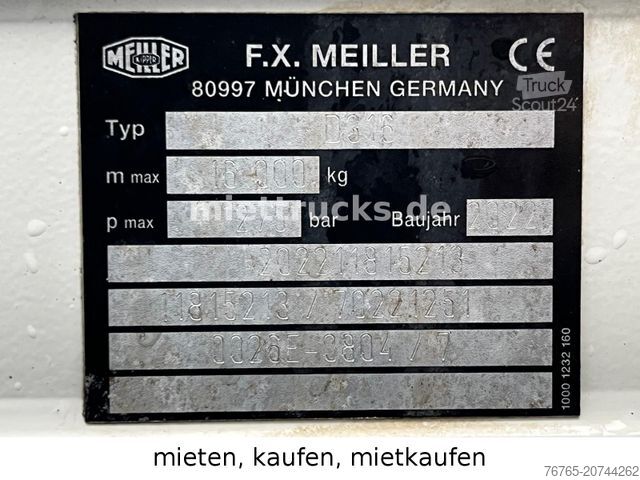 Driezijdige kipper MAN 33.470 6x4 Meiller Bordmatik/mieten,mietkaufen