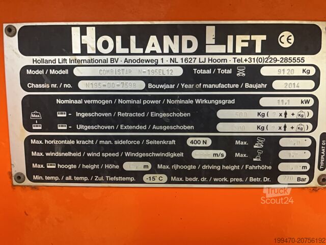 Saxlyftsbord Holland-Lift N195-12EL Combistar (19.5 m)