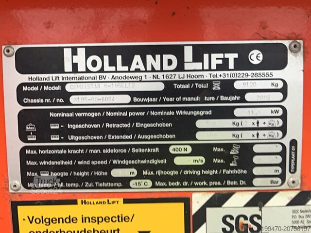Saxlyftsbord Holland-Lift N195-12EL Combistar (19.5 m)