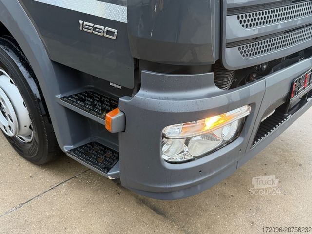 Flaklastbil med kapell MERCEDES-BENZ Atego 1530 Pritsche/Plane, Palfinger Lbw, Edscha