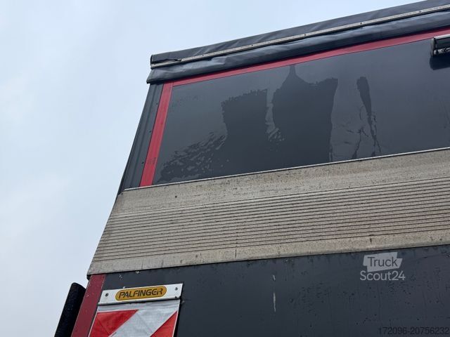 Flaklastbil med kapell MERCEDES-BENZ Atego 1530 Pritsche/Plane, Palfinger Lbw, Edscha