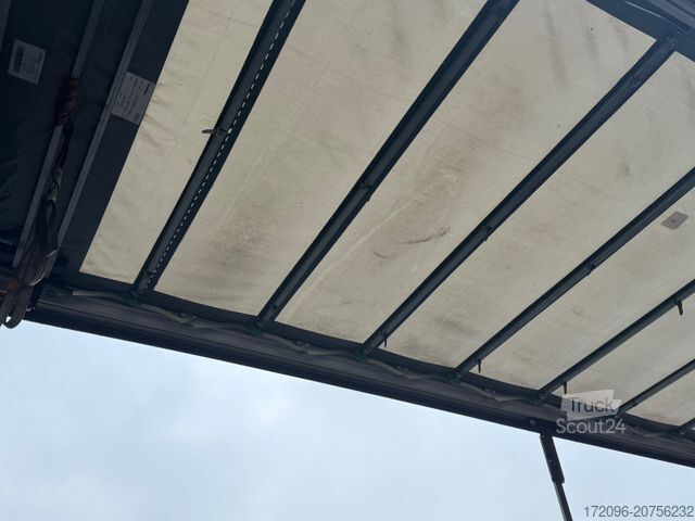 Flaklastbil med kapell MERCEDES-BENZ Atego 1530 Pritsche/Plane, Palfinger Lbw, Edscha