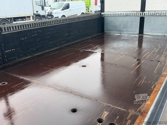 Flaklastbil med kapell MERCEDES-BENZ Atego 1530 Pritsche/Plane, Palfinger Lbw, Edscha