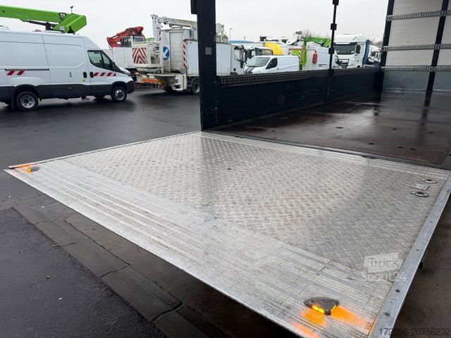 Flaklastbil med kapell MERCEDES-BENZ Atego 1530 Pritsche/Plane, Palfinger Lbw, Edscha