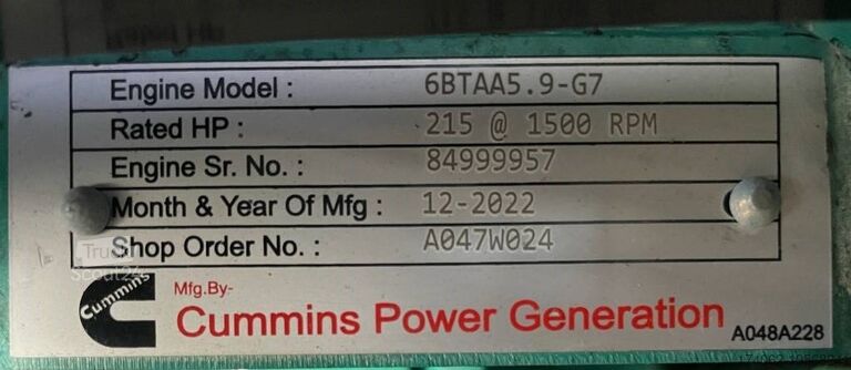 Agregat Cummins C170D5 - 170 kVA Generator - DPX-18511