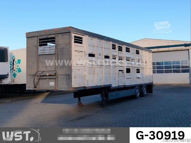 Polpriklopnik za prevoz živine MENKE-JANZEN 2 Stock Viehauflieger | Spindel