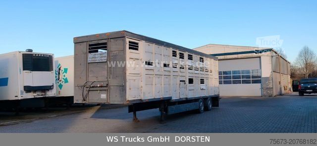 Polpriklopnik za prevoz živine MENKE-JANZEN 2 Stock Viehauflieger | Spindel